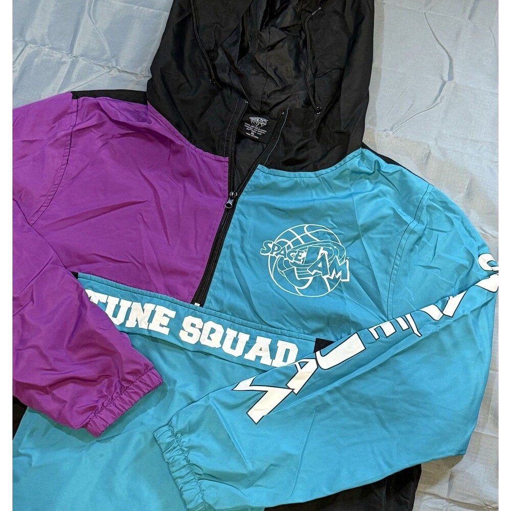 Vintage Space Jam Tune Squad pullover Men’s XL hood Y2K Michael Jordan